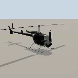 3D model of the Light Turbine Heli 206-class