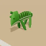 3D model of the Flap-necked Chameleon