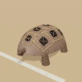 3D model of the Lobatse Hinged Tortoise